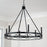 Capital Lighting Avery 6 Light Chandelier, Matte Black