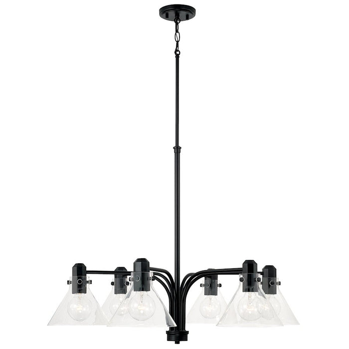 Capital Lighting Greer 6 Light Chandelier, Clear