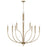 Capital Lighting Holden 10 Light Chandelier, Aged Brass - 445901AD