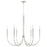 Capital Lighting Holden 6 Light Chandelier, Polished Nickel - 445961PN