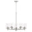 Capital Lighting Mason 5 Light Chandelier, Brushed Nickel/Clear - 446851BN-532