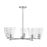 Capital Lighting Baker 5 Light Chandelier, Clear Seeded