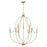 Capital Lighting Madison 9 Light Chandelier, Aged Brass - 447091AD