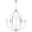 Capital Lighting Madison 9 Light Chandelier, Brushed Nickel - 447091BN