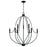 Capital Lighting Madison 9 Light Chandelier, Matte Black - 447091MB