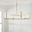 Capital Lighting Brynn 6 Light Chandelier, Aged Brass Painted