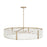 Capital Lighting Brynn 6 Light Chandelier, Aged Brass Painted