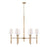 Capital Lighting Tulum 6 Light Chandelier, Brass/Natural - 447261MA-705