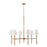 Capital Lighting Tulum 6 Light Chandelier, Brass/Natural