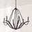 Capital Lighting Clive 6 Light Chandelier, Grey/Black