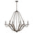 Capital Lighting Clive 6 Light Chandelier, Grey/Black