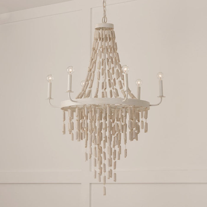 Capital Lighting Carissa Chandelier, White