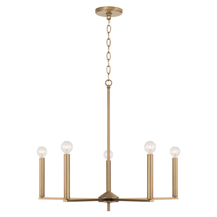 HomePlace Lighting Portman 5 Light Chandelier, Brass - 448651AD