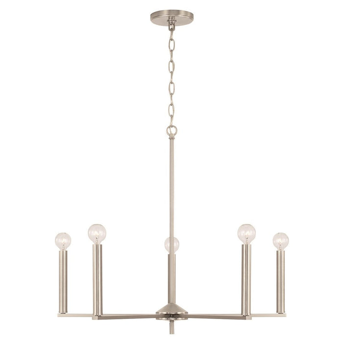 HomePlace Lighting Portman 5 Light Chandelier, Brushed Nickel - 448651BN