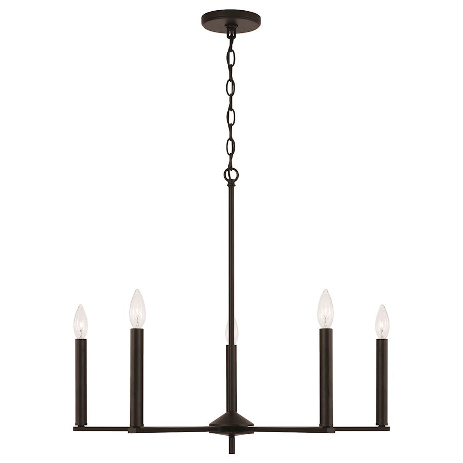 HomePlace Lighting Portman 5 Light Chandelier, Black - 448651MB