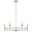 HomePlace Lighting Fuller 6 Light Chandelier, Brushed Nickel - 448761BN