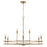 HomePlace Lighting Fuller 9 Light Chandelier, Brass - 448791AD