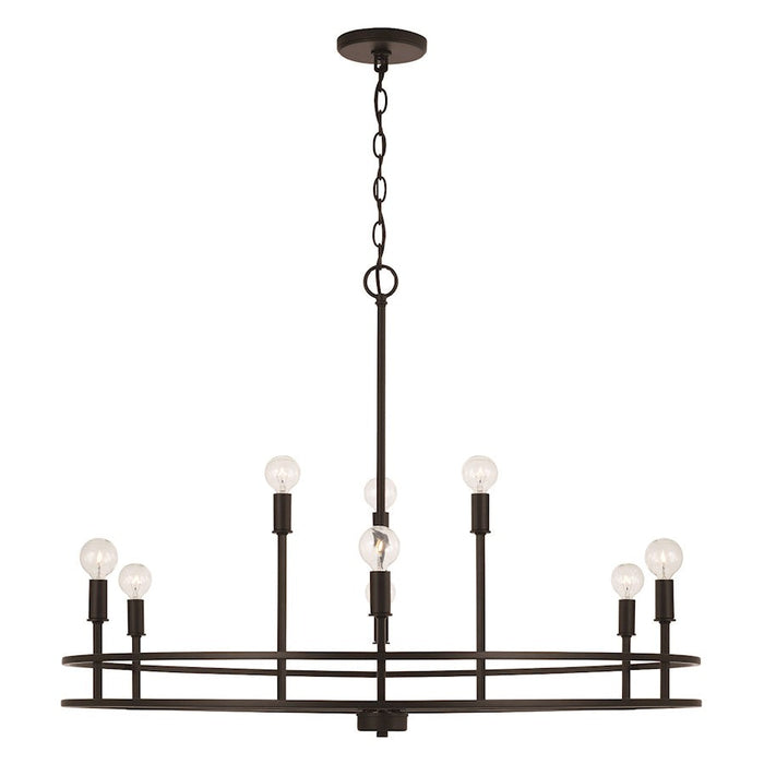 HomePlace Lighting Fuller 9 Light Chandelier, Black - 448791MB