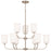 HomePlace Lighting Lawson 9 Light Chandelier, Nickel/Soft White - 448891BN-542