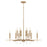 Capital Lighting Elora 12 Light Chandelier, Brass - 449301MA