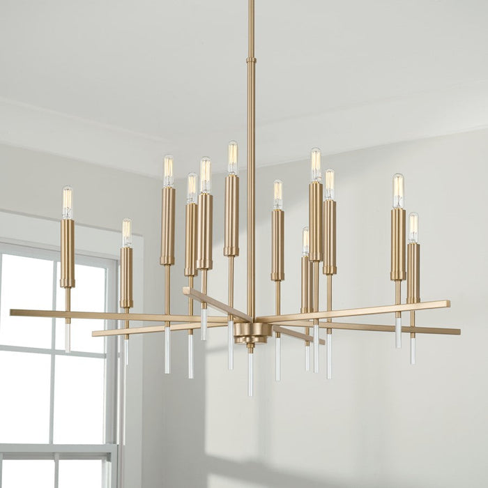 Capital Lighting Elora Chandelier, Brass