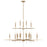 Capital Lighting Elora 20 Light Chandelier, Brass - 449302MA