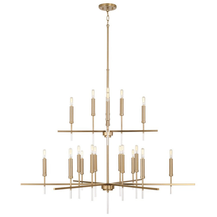 Capital Lighting Elora 20 Light Chandelier, Brass - 449302MA