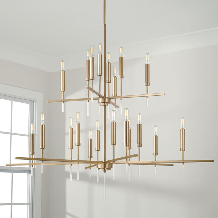 Capital Lighting Elora Chandelier, Brass