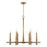 Capital Lighting Blake 6 Light Chandelier, Brass - 449661AD