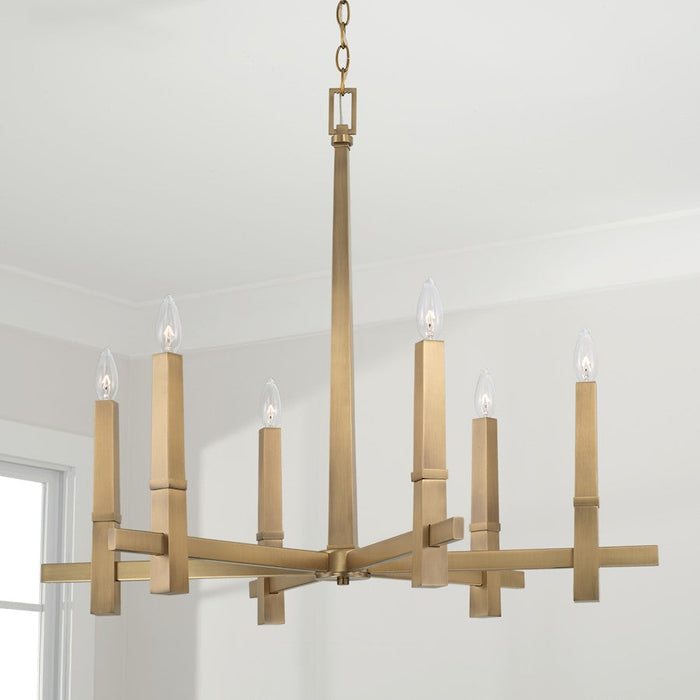 Capital Lighting Blake Chandelier, Brass