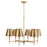 Capital Lighting Whitney Chandelier, Brass/White