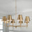 Capital Lighting Whitney Chandelier, Brass/White