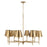 Capital Lighting Whitney Chandelier, Brass/White