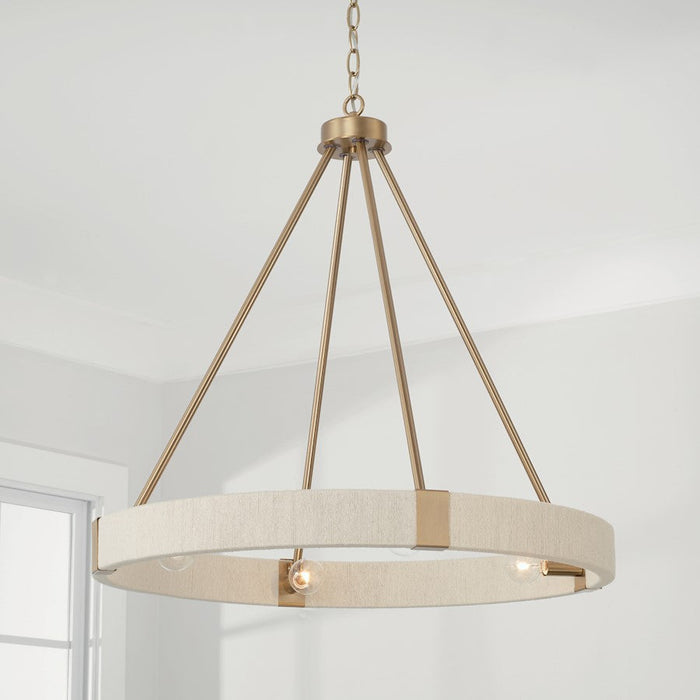 Capital Lighting Delaney Chandelier, Brass