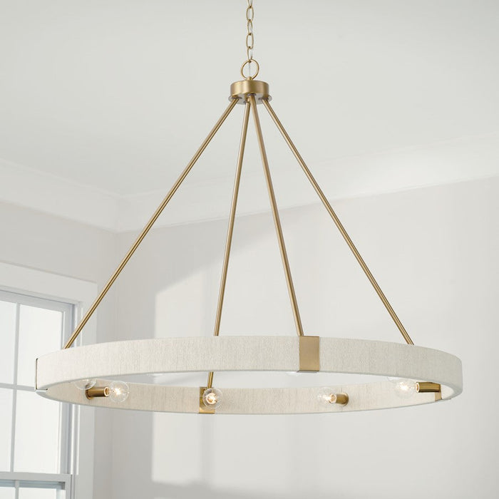 Capital Lighting Delaney Chandelier, Brass