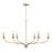 Capital Lighting Dolan 6 Light Chandelier, Brass - 449961MA