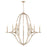 Capital Lighting Claire 12 Light Chandelier, Gold - 450001BS