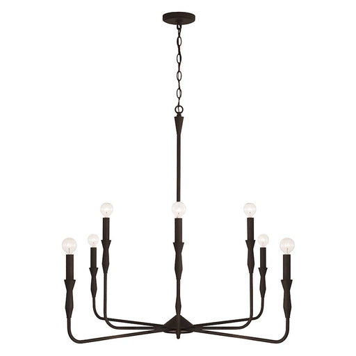 Capital Lighting Paloma 8 Light Chandelier, Black - 450381XK