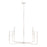 Capital Lighting Paloma 8 Light Chandelier, White - 450381XW