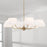 Capital Lighting Welsley Chandelier, Brass/White