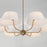 Capital Lighting Welsley Chandelier, Brass/White