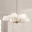 Capital Lighting Welsley Chandelier, Brass/White