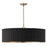 Capital Lighting Donovan 4 Light Chandelier, Black Stain/Brass - 450741KR