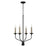 Capital Lighting Wilder 4 Light Chandelier, Black - 451541MB