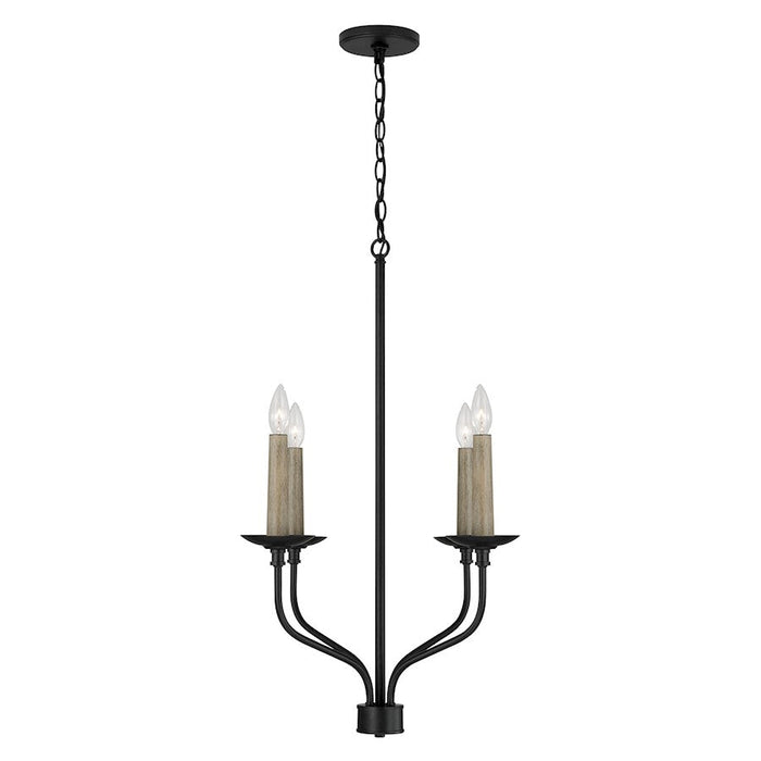 Capital Lighting Wilder 4 Light Chandelier, Black