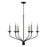 Capital Lighting Wilder 6 Light 31" Chandelier, Black - 451561MB