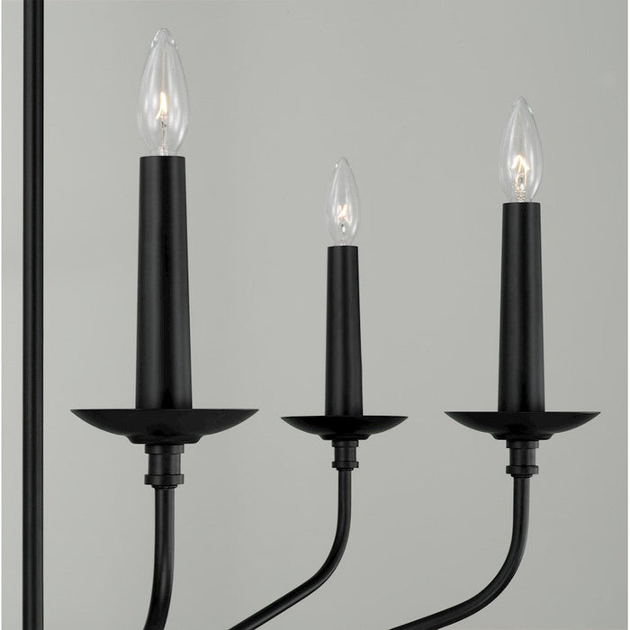 Capital Lighting Wilder 6 Light Chandelier, Black