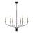 Capital Lighting Wilder 6 Light 35" Chandelier, Black - 451562MB