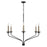 Capital Lighting Wilder 6 Light Chandelier, Black