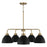 Homeplace Lighting Ross 5 Chandelier, Brass